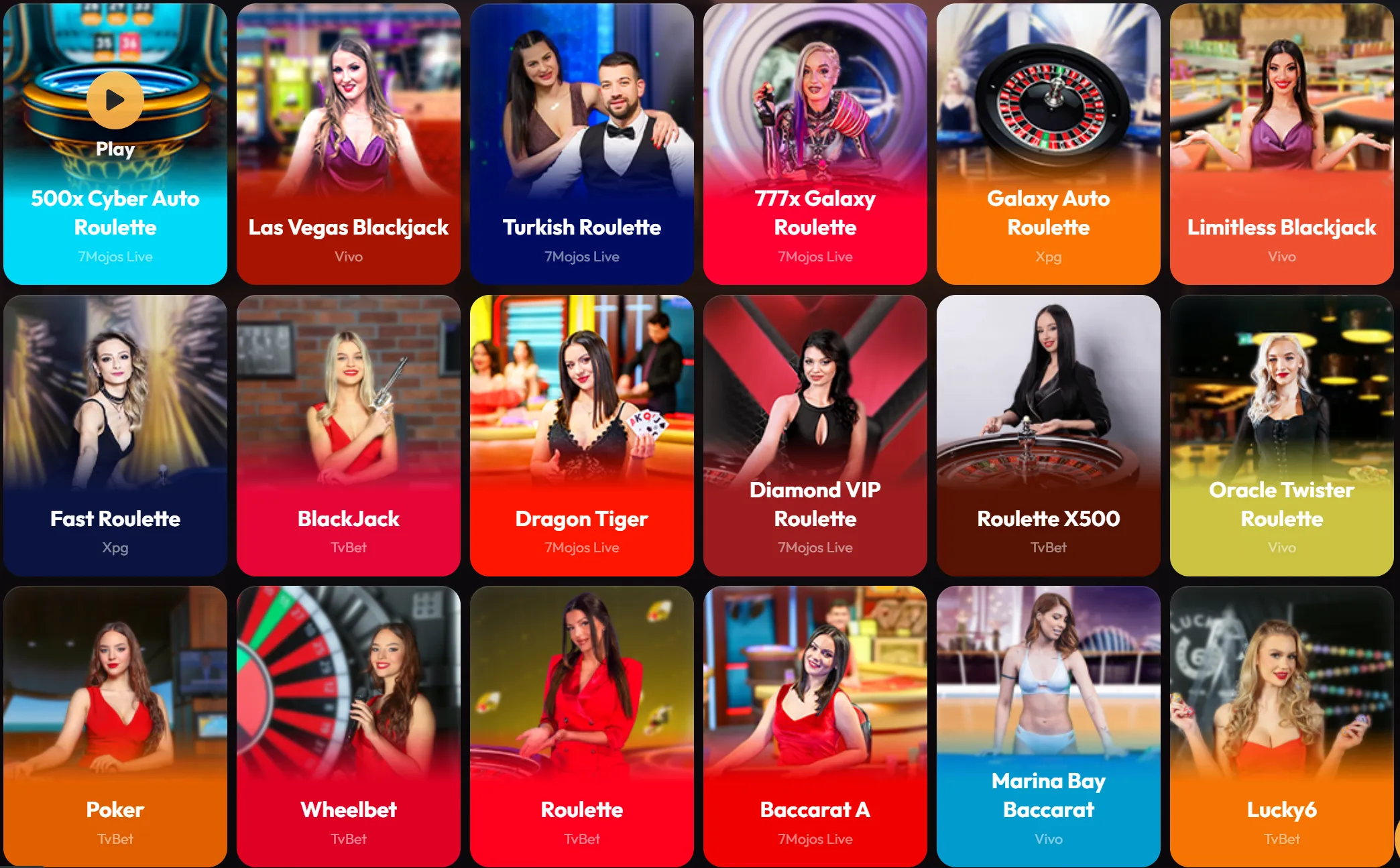 taroom casino live games